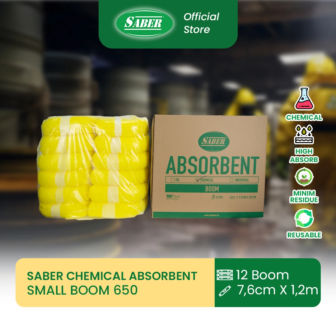 SABER® Chemical Absorbent Small Boom 650